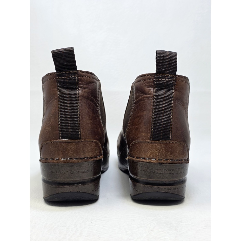 Dansko Womens Brown Burnished Leather Chelsea Frankie Ankle Boots Size 36 US 5.5 - Picture 5 of 10